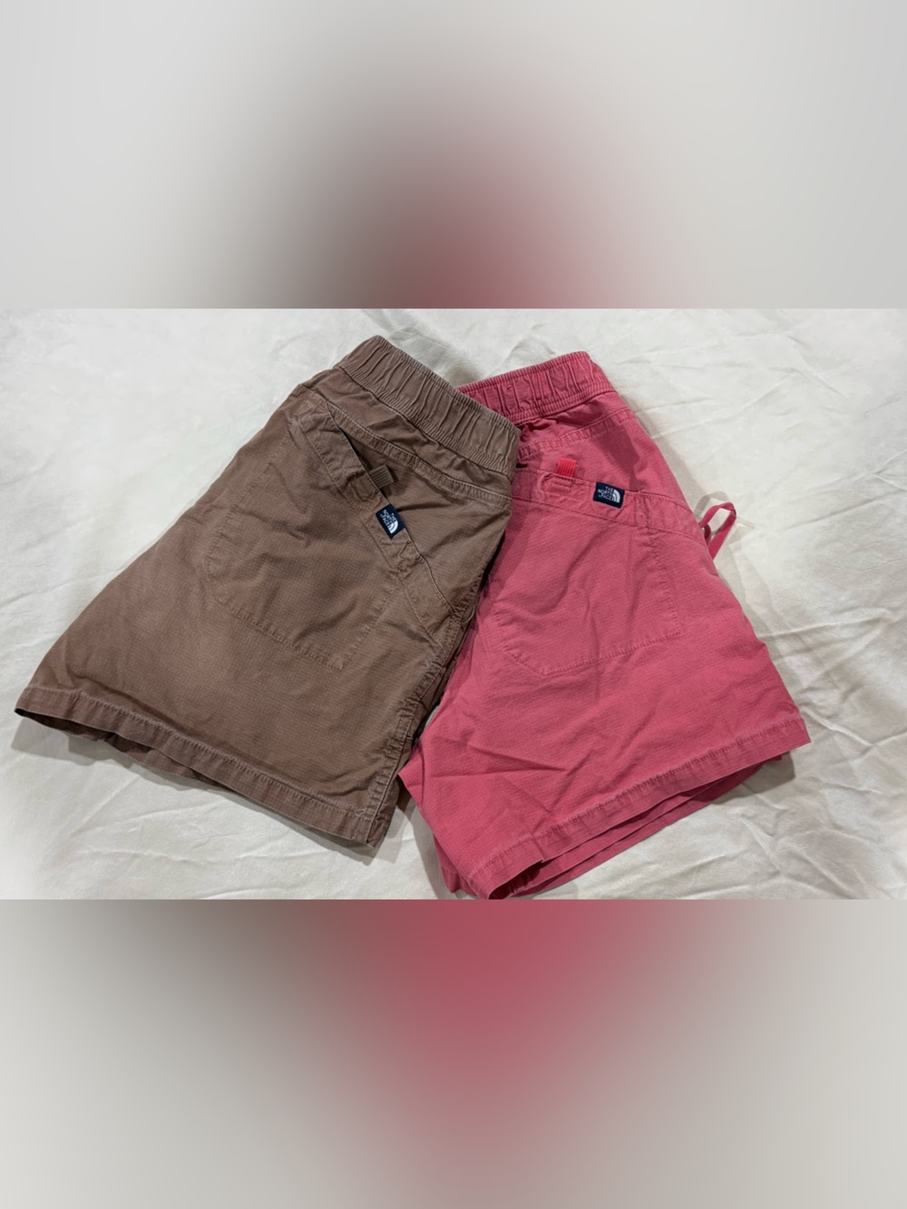 The North Face Hiking Shorts — Brown and Rose Pink Size M